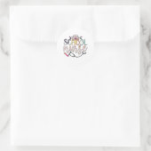 Sticker Rond Infirmière école-cadeau (Sac)