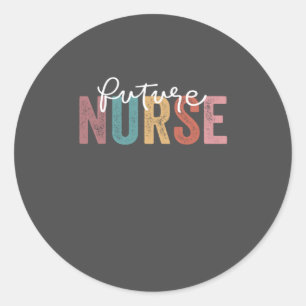 Sticker Rond Infirmière En Cours École De Soins Infirmiers Futu