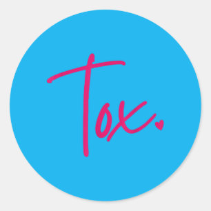Sticker Rond Infirmière esthétique injectrice Tox Saint-Valenti