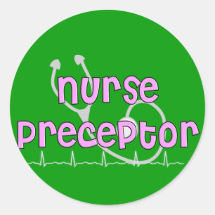 Sticker Rond Infirmière et précepteur cadeaux