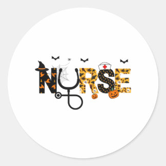 Sticker Rond Infirmière Halloween