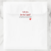 Sticker Rond Infirmière infirmière/cardiaque Hilarious dit (Sac)