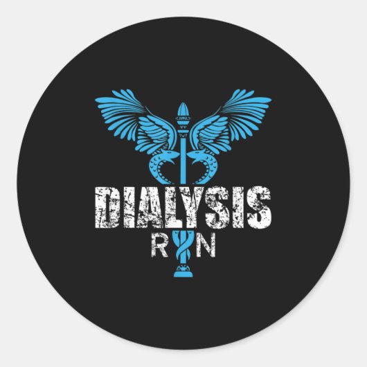 Sticker Rond Infirmière inscrite (Devant)