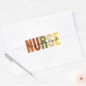 Sticker Rond Infirmière inscrite RN CUTE (Enveloppe)