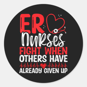 Sticker Rond Infirmière Médicale d'urgence Funny Technicien en 