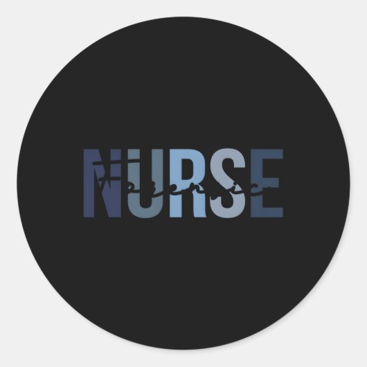 Sticker Rond Infirmière médico-légale Imprimer Pour Étudiant en (Devant)