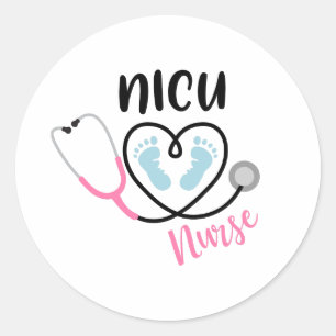 Sticker Rond Infirmière NICU