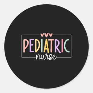 Sticker Rond Infirmière pédiatrique Peds École de soins infirmi