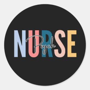 Sticker Rond infirmière psychique