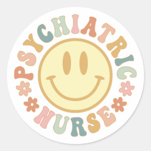 Sticker Rond Infirmière psychopédagogique, Cadeau pour infirmiè