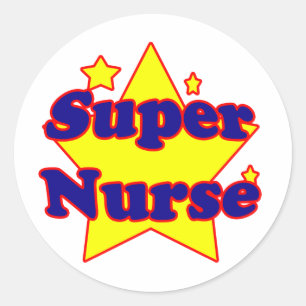 Sticker Rond Infirmière superbe