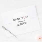 Sticker Rond Infirmières Mercis (Enveloppe)