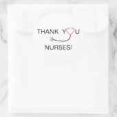 Sticker Rond Infirmières Mercis (Sac)