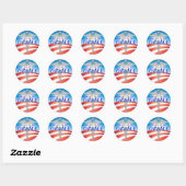 Sticker Rond Infirmières pour OBAMA (Feuille)