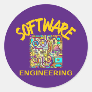 Sticker Rond ingénierie logicielle