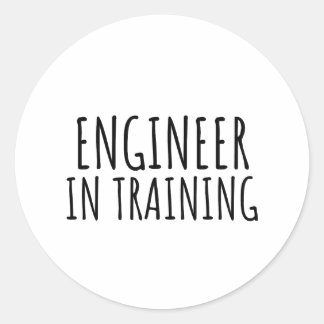 Sticker Rond Ingénieur en formation