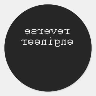 STICKER ROND INGÉNIEUR INVERSE