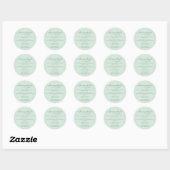 Sticker Rond Ingrédients de gâteau Emballage de boulangerie min (Feuille)