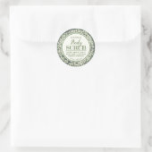 Sticker Rond Ingrédients de gommage corporel maison botanique v (Sac)