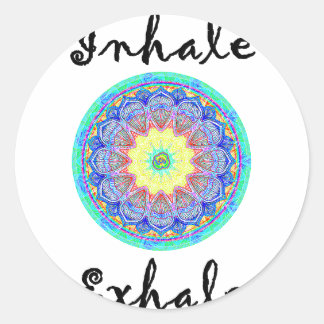Sticker Rond inhale exhale