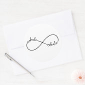 Sticker Rond Inhale, exhale, infinity sign (Enveloppe)