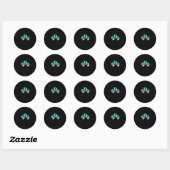 Sticker Rond Initech (Feuille)