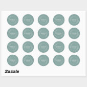 Sticker Rond Initiales Feuilles Dainty (Feuille)
