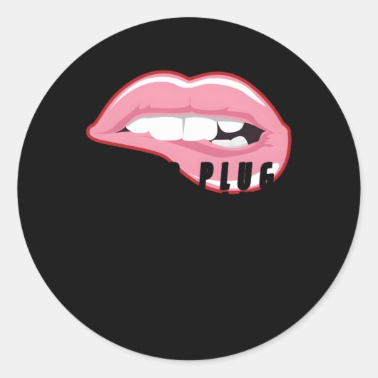 Sticker Rond Injecteur Infirmier esthétique pour prise à lèvres (Devant)