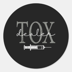 Sticker Rond Injecteur Infirmière Esthétique du Concessionnaire