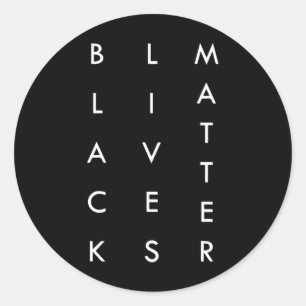 Sticker Rond Injustice a dévoilé le bâton du mouvement Black Li
