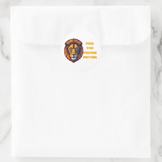 Sticker Rond  Inner Strength Unleashed (Sac)