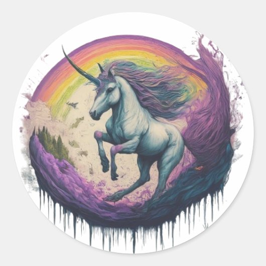 Sticker Rond inocorn (Devant)