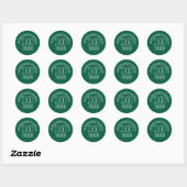Sticker Rond inoubliable 10 ans (Feuille)
