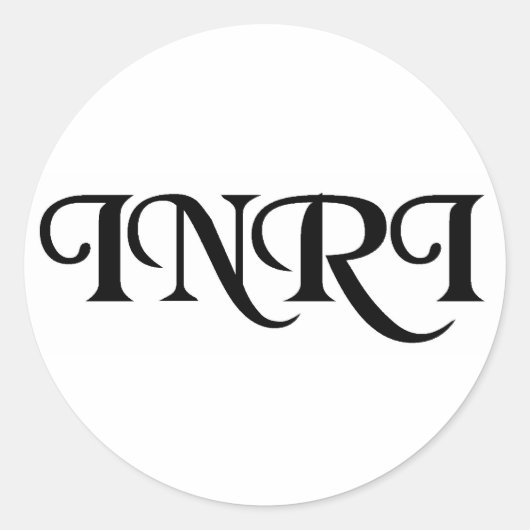 STICKER ROND INRI (Devant)