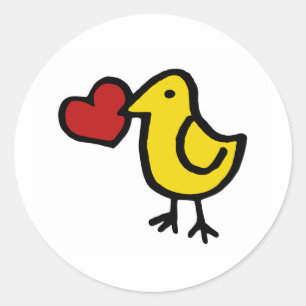 Sticker Rond Inséparable