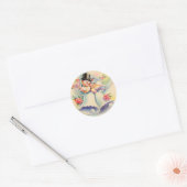 Sticker Rond Inséparables (Enveloppe)