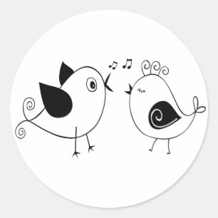 Sticker Rond Inséparables Mariage Fête de Mariage Cadeaux