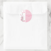 Sticker Rond Inséparables roses Fleurs de Printemps Baby Faire- (Sac)