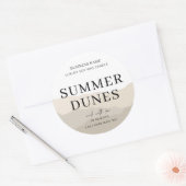 Sticker Rond Insertion Logo Boho Moderne Boho Beige Candle Emba (Enveloppe)