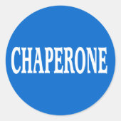 Sticker Rond Insigne de chaperone (Devant)