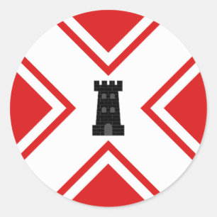Sticker Rond Insigne de la population de la baronnie de Northke
