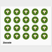 Sticker Rond Insigne de la population du Canton de Crows Gate (Feuille)
