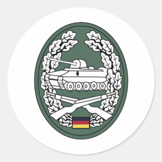Sticker Rond Insigne de Panzergrenadier de l'ancien Allemand de