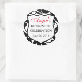 Sticker Rond Insigne de police Flourish Custom (Sac)