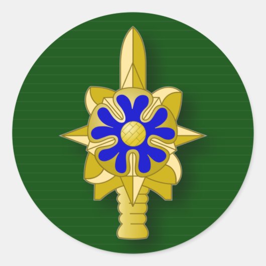 Sticker Rond Insigne du Service de renseignement de l'Armée (Devant)