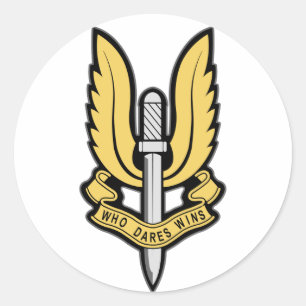 Sticker Rond Insignes de SAS