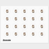Sticker Rond Inspecteur Wolf (Feuille)
