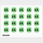 Sticker Rond Inspiration 5K (Feuille)