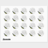 Sticker Rond Inspiration et encouragement (Feuille)