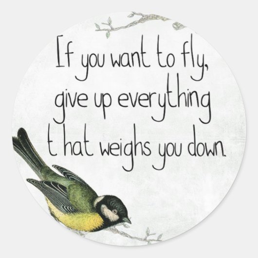 Sticker Rond Inspiration et encouragement (Devant)